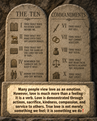 love is verb of action
